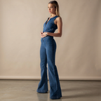 Rebecca - Jumpsuit im Vintage-Stil mit Reißverschluss