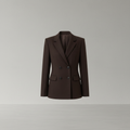 Brauner Polyesterblazer