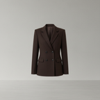 Brauner Polyesterblazer