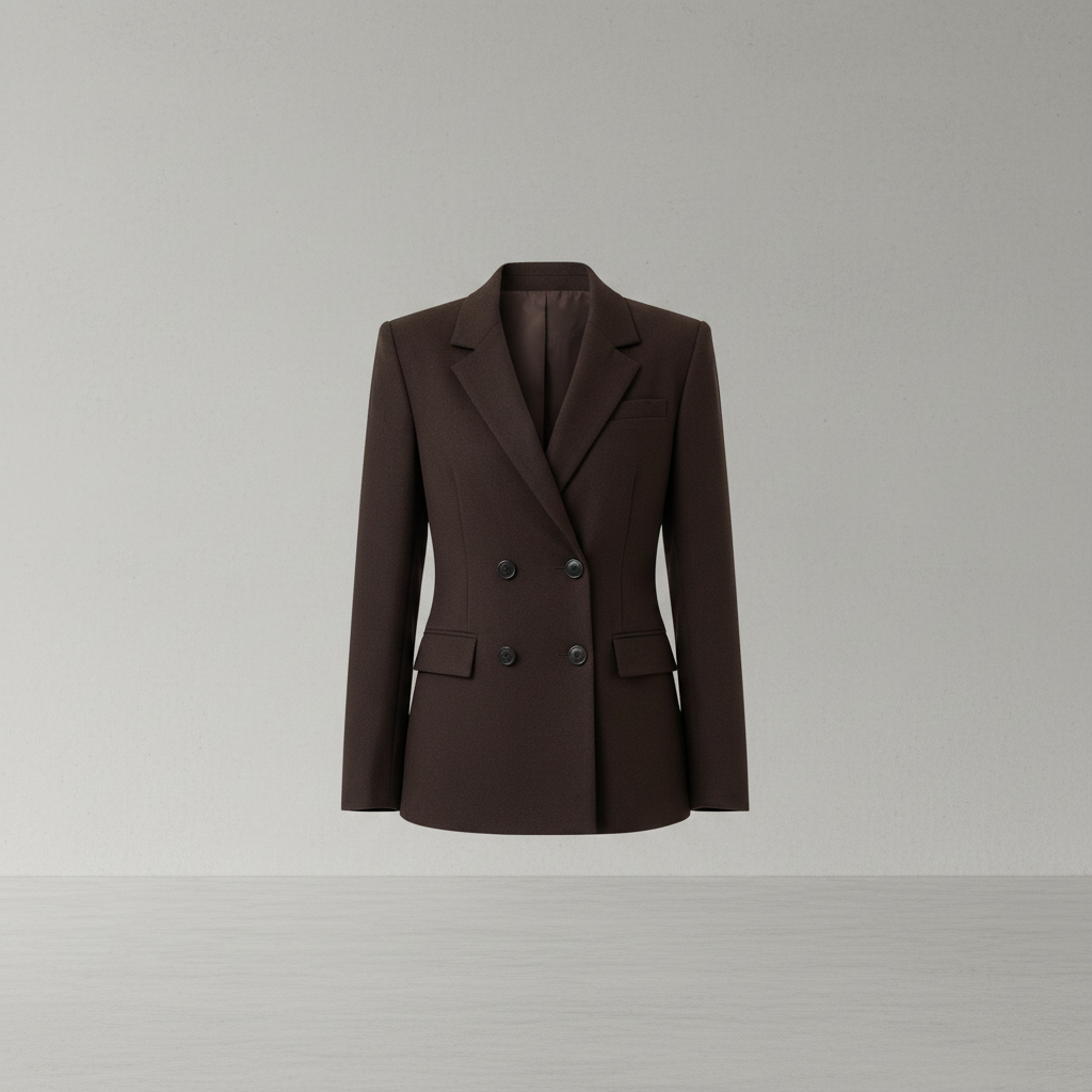 Brauner Polyesterblazer