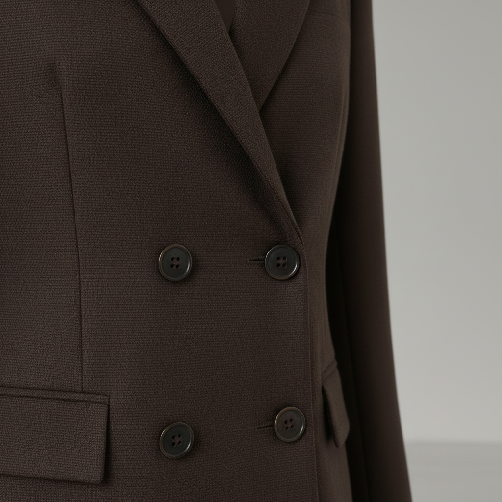 Brauner Polyesterblazer