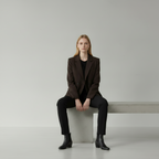 Brauner Polyesterblazer