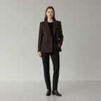 Brauner Polyesterblazer