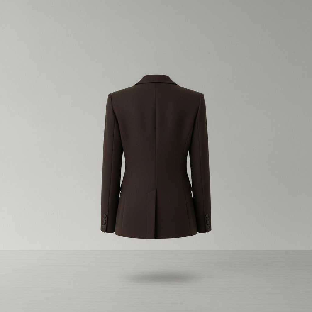 Brauner Polyesterblazer