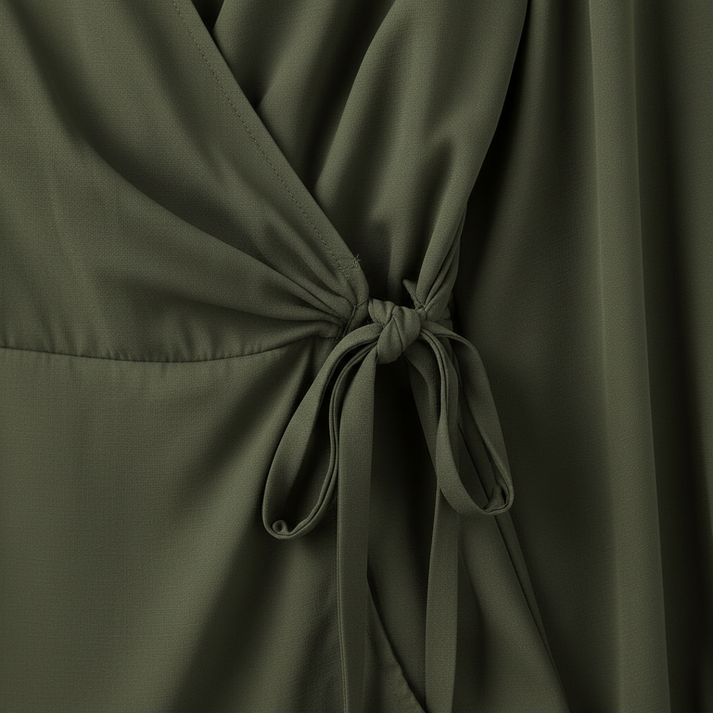 Grüne Polyesterbluse