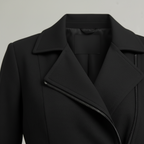 Schwarze Polyesterjacke