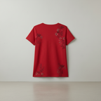 Rotes Baumwoll-T-Shirt